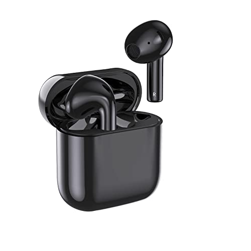 Bluetooth Earbuds, Wireless Earbuds Environmental Noise Cancellation 4 Mic Call Noise Cancelling Headphones Deep Bass Bluetooth 5.2 Light Weight with Wireless Charging Case