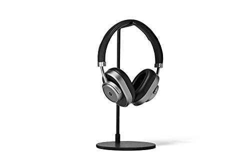 Master & Dynamic MW65 Active Noise-Cancelling (Anc) Wireless Headphones – Bluetooth Over-Ear Headphones with Mic – Gunmetal/ Black Leather