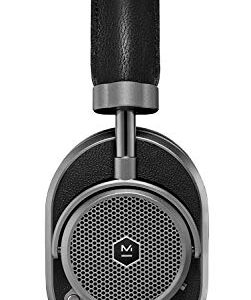 Master & Dynamic MW65 Active Noise-Cancelling (Anc) Wireless Headphones – Bluetooth Over-Ear Headphones with Mic – Gunmetal/ Black Leather