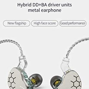 H HIFIHEAR KBEAR Lark 1BA+1DD in Ear Monitor,HiFi Bass in Ear Earphone, IEM Wired Headphones, HiFi Stereo Sound Earphones Noise Cancelling Ear Buds with Case 0.75mm 2pins Cable(with Mic,Mauve) …
