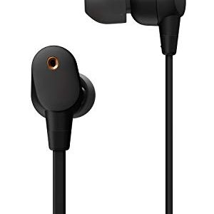 Sony WI-1000XM2 Industry Leading Noise Canceling Wireless Behind-Neck in Ear Headset/Headphones with mic for phone call with Alexa Voice Control, Black (Renewed)