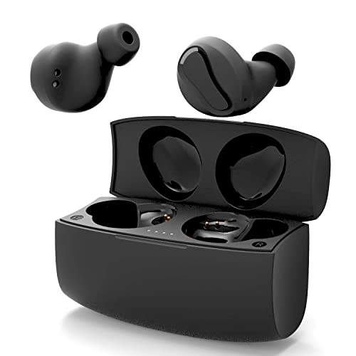 POPUNLYK 60 Hrs Play Time True Wireless Earbuds Bluetooth 5.0 Headphones Touch Control with Charging Case in Ear Headsets with Noise Cancelling Mic for Small Ears Compatible with All Cell Phones