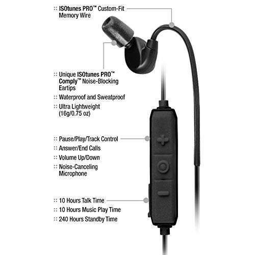 ISOtunes PRO and PRO 2.0 Bundle: OSHA Compliant Bluetooth Hearing Protection with Noise Cancelling Mic