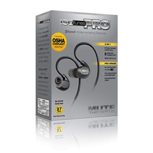 ISOtunes PRO and Free Bundle: OSHA Compliant Bluetooth Hearing Protection with Noise Cancelling Mic