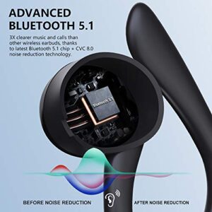 andfive Wireless Earbuds, [2022 New Model] Bluetoth 5.1 Headphones in Ear with Earhooks, Wireless Sport Headphones for Running, Bluetoth Earphones Noise Cancelling Deep Bass, IP7 Waterproof Headset