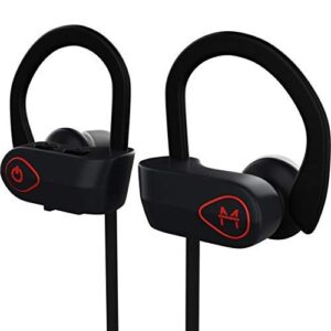 multited mx10 wireless headphones iphone bluetooth earbuds – designed for running and sport workouts with waterproof ipx7 and built-in microphone with noise cancellation.