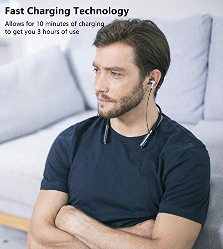 1MORE Wireless Earbuds Triple Driver Bluetooth Neckband Earphones with Hi-Res LDAC Wireless Sound Quality,Fast Charging,7-Hour Playtime,Environmental Noise Isolation