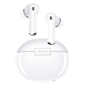 umidigi ablebuds free wireless earbuds,bluetooth 5.2 headphones noise cancellation earphones stereo bass earphones，ip55 waterproof sports 27h playtime in-ear built-in mic headset enc clear calls