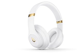 beats by dr. dre studio 3 wireless over-ear headphones with built-in mic – white (renewed)