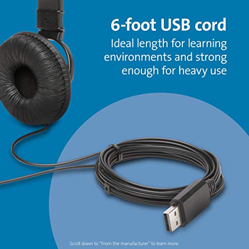 Kensington USB Hi-Fi Headphones with Microphone (K97601WW)