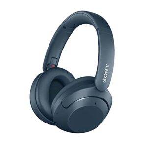 Sony WH-XB910N Extra BASS Noise Cancelling Headphones, Wireless Bluetooth Over The Ear Headset with Microphone and Alexa Voice Control, Blue (Amazon Exclusive) (Renewed)