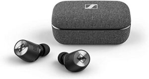 sennheiser momentum true wireless 2, bluetooth earbuds with active noise cancellation, black