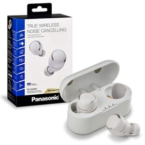 Panasonic Noise Cancelling Wireless Earbuds, True Wireless Earbud & In-Ear Headphones with Charging Case, IPX4 Water Resistant and Compatible with Alexa – RZ-S500W (Light Grey)