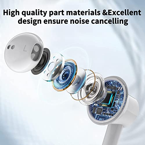 3.5mm Wired Earbuds with Microphone for Samsung Galaxy A14 A12 A13 S10, Noise Cancelling Headphone HiFi Stereo Clear Calls Volume Control Semi in-Ear Ear Buds for iPhone SE 6 6S iPad Switch Android