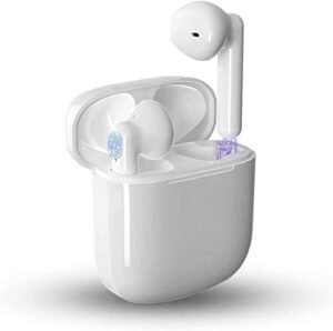 wireless earbuds,bluetooth headphones ipx7 waterproof wireless bluetooth with microphone charging case 25h playtime,pop-ups auto pairing hi-fi stereo sound headset for airpod 2/iphone/samsung/ios