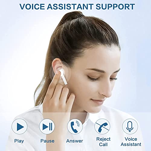 Wireless Earbuds,Bluetooth Headphones IPX7 Waterproof Wireless Bluetooth with Microphone Charging Case 25H Playtime,Pop-ups Auto Pairing Hi-Fi Stereo Sound Headset for airpod 2/iPhone/Samsung/iOS