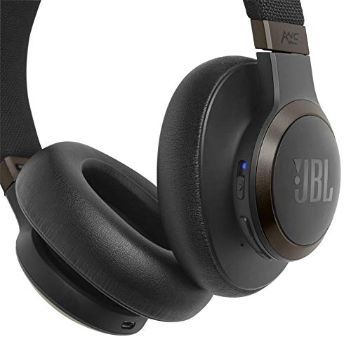 JBL Live 650 Around-Ear Wireless Headphone with Noise Cancellation - Black (Renewed)