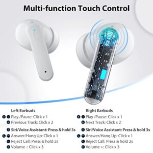 COOYA Bluetooth Headphones True Wireless Earbuds for iPhone 13 Pro Max 12 14 Bass Stereo Noise Canceling Wireless Gaming Headsets with Microphone in-Ear Earphone for Samsung S23 S22 Ultra S21 S20 A53