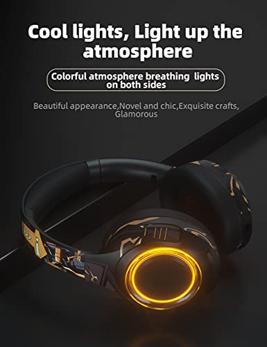 Active Noise Cancelling Headphones, EL-A2 Bluetooth Headphones with Detachable Microphone, Rechargeable Foldable Swivel Ear Pad, Deep Bass, Wired/Wireless Headphones, 30 Hours Playtime for Travel/Work