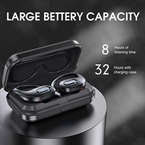 MuGo Wireless Earbud, Sports Noise Cancelling Bluetooth Headphones, Bluetooth 5.0 Wireless Earphones Built-in Mic with HD Stereo, IP7 Waterproof Touch Control, Type C, 40H Playtime, for Running Work