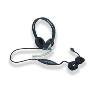 iMicro (Pack of 100) IMME282 Wired USB Headset Black (New Version of IM320)