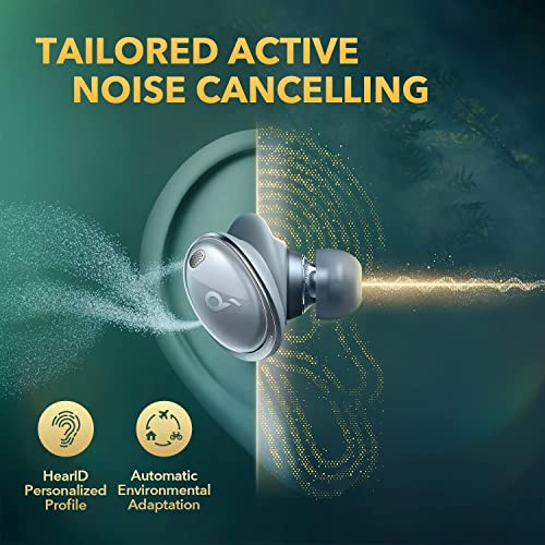 Soundcore by Anker Liberty 3 Pro Noise Cancelling Earbuds, True Wireless Earbuds with ACAA 2.0, HearID ANC, Fusion Comfort, Hi-Res Audio Wireless, 6 Mics for Calls, 32H Playtime (Renewed)