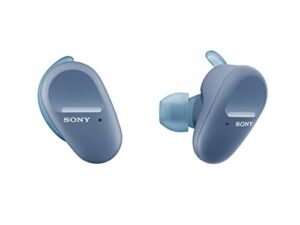 sony wf-sp800n truly wireless sports in-ear noise canceling headphones with mic for phone call and alexa voice control, blue