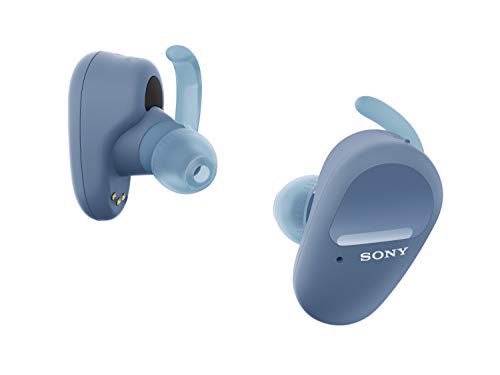 Sony WF-SP800N Truly Wireless Sports In-Ear Noise Canceling Headphones with Mic for Phone Call and Alexa Voice Control, Blue