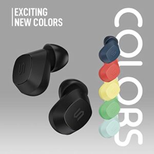 SOUL New S-Nano True Wireless Earbuds - in Ear Headphones, Ultra Portable, Bluetooth, IPX5 Waterproof, Transparency Mode - Peach