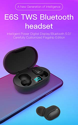 E6S TWS Bluetooth Earphones Wireless Earbuds for Xiaomi Redmi Noise Cancelling Headsets with Microphone Handsfree Headphones