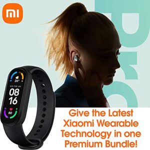 Xiaomi 2021 Mi Band 6 + Buds 3 Pro Airdots, Professional Active Noise Cancellation, Ambient Sound Enhancer, 28Hr Playback, Triple Mic for Voice, USB-C & Wireless Charge (MI Band 6 + Buds 3 Pro Black)