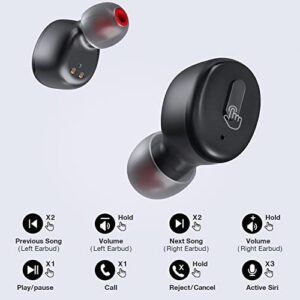 Boean Wireless Earbuds Mini Bluetooth Headphones with Wireless Charging Case IPX8 Waterproof & Bluetooth Headphones Wireless Earbuds Bluetooth 5.1 Running Headphones IPX7 Waterproof Earphones