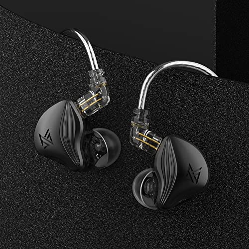 Wired Earbuds, in Ear Headphones, in Ear Monitor and Volume Control, Noise Cancelling Earbuds Wired, Sport Earbuds Wired Over Ear 3.5mm Headphone Plug Compatible with iPhone Android KZ ZEX (No Mic)