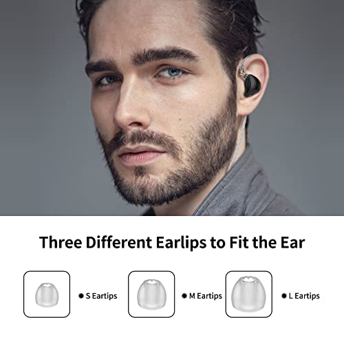 Wired Earbuds, in Ear Headphones, in Ear Monitor and Volume Control, Noise Cancelling Earbuds Wired, Sport Earbuds Wired Over Ear 3.5mm Headphone Plug Compatible with iPhone Android KZ ZEX (No Mic)