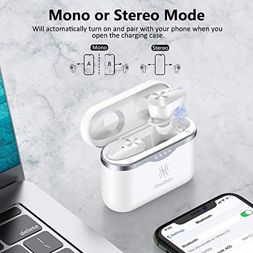 OneOdio A100 True Wireless Earbuds Active Noise Cancelling Earphones Bluetooth 5.0 Headphones with Mic IPX5 Waterproof ANC TWS