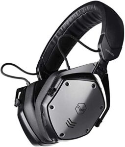 v-moda m-200 anc noise cancelling wireless bluetooth over-ear headphones with mic for phone-call, matte black
