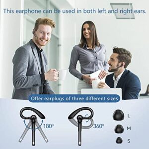 ＷＭＷＹＭＸ Bluetooth Headset One Ear Earphone Earpiece for Cell Phones Wireless Headset with Charging Case and LED Intelligence Display