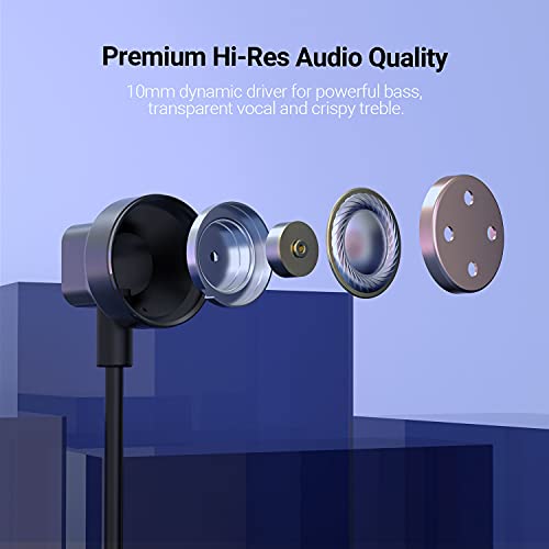 192KHz Noise Isolation USB C Headphones with Microphone Compatible with Samsung S21/S20 Ultra Note 20/10 Tab S8/S7/S6 Z Fold Z Flip, iPad 10 iPad Pro/Air 5 4/Mini 6, Pixel 6 Pro 5 XL, Type C Earphones