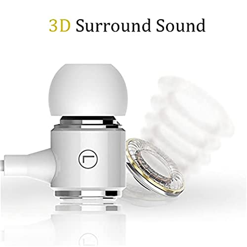 Long Cord Earplug Headphones without Mic for Tv Watching ,Wired Ear Buds Earbuds with Microphone,Noise Cancelling Music Headphones for Work,Deep Bass 3.5mm Earbuds for Compute,In Ear Monitors (10FT)