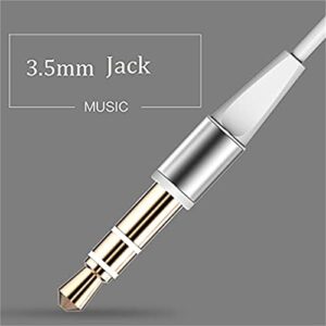 Long Cord Earplug Headphones without Mic for Tv Watching ,Wired Ear Buds Earbuds with Microphone,Noise Cancelling Music Headphones for Work,Deep Bass 3.5mm Earbuds for Compute,In Ear Monitors (10FT)