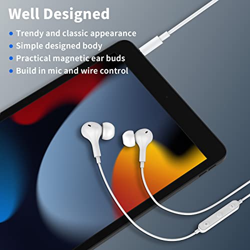 Wired Earbuds with Microphone,Wired Earphones in-Ear Headphones with Storage Case HiFi Stereo Powerful Bass Crystal Clear Audio Compatible with Samsung Galaxy Pixel Moto G iPad, Most with 3.5mm Jack