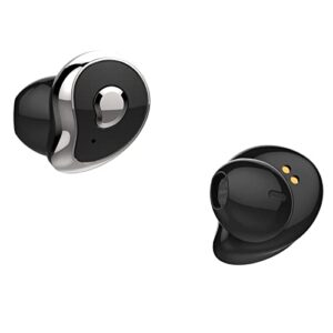 kenkuo wireless earbuds, powerful customized sound with big bass, built-in 4 mic, button control, ipx6 waterproof bluetooth ear buds, wireless earphones compatible with android & apple, black