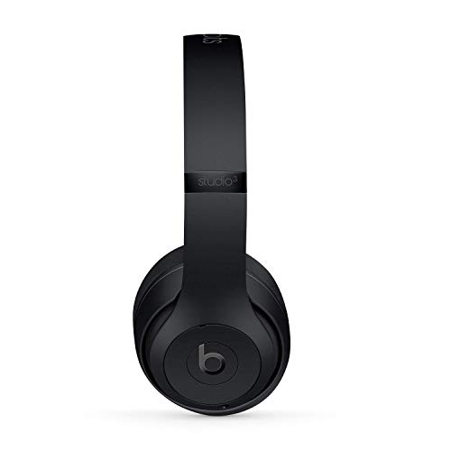 Beats Studio3 Wireless Noise Cancelling Over-Ear Headphones - Apple W1 Headphone Chip, Matte Black (Latest Model) (Renewed)