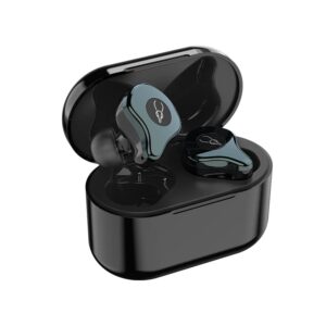 sabbat e12 3d clear sound true wireless earbuds blutooth 5.2 tws stereo earphones a week’s endurance with built-in mic and charging case for iphone, samsung, ipad, android(gunmetal)