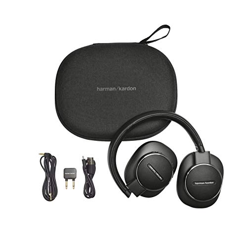 Harman Kardon FLY ANC Wireless Over-Ear Noise-Cancelling Headphones - Black (Renewed)