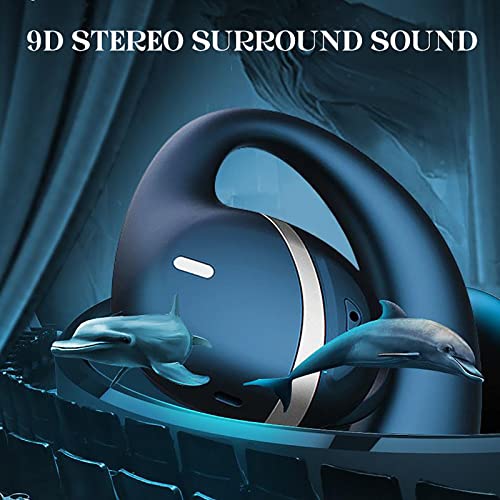 ESSONIO Open Ear Headphones Bone Conduction Headphones Noise Cancelling Headphones Bluetooth Workout Headphones Open Ear Earbuds for Sports for Men