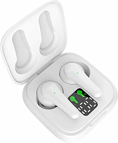 SGNICS Wireless Earbuds, for Samsung Galaxy A13 5G Touch Control with Charging Case IPX5 Sweat-Proof TWS Stereo Earphones Hi-Fi Deep Bass Noise Cancellation Outdoor Indoor Sport - White