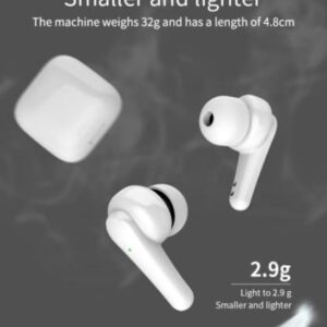 SGNICS Wireless Earbuds, for Samsung Galaxy A13 5G Touch Control with Charging Case IPX5 Sweat-Proof TWS Stereo Earphones Hi-Fi Deep Bass Noise Cancellation Outdoor Indoor Sport - White