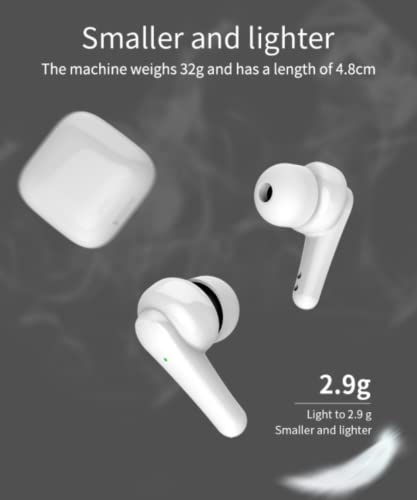 SGNICS Wireless Earbuds, for Samsung Galaxy A13 5G Touch Control with Charging Case IPX5 Sweat-Proof TWS Stereo Earphones Hi-Fi Deep Bass Noise Cancellation Outdoor Indoor Sport - White