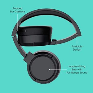 Jam Travel ANC Active Noice Cancelling Headphones, 24 Hours Playtime, Black